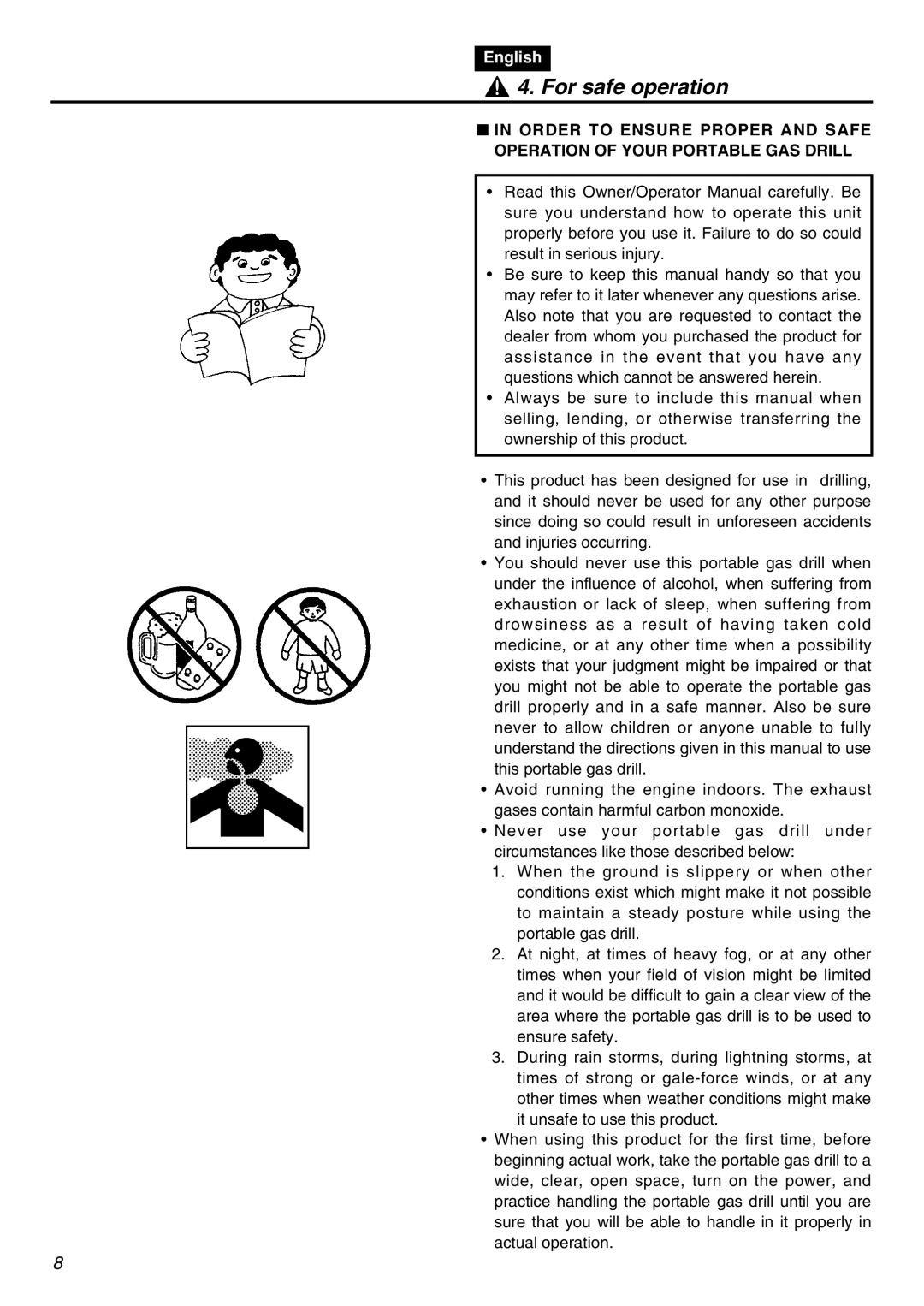 RedMax EDG2300R manual For safe operation 