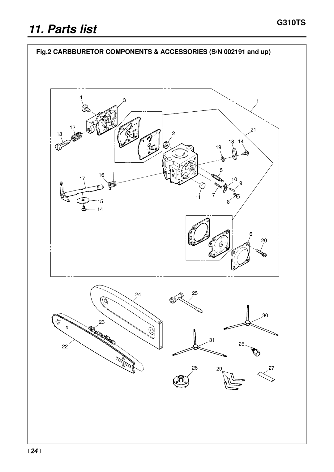 RedMax G310TS manual  24  