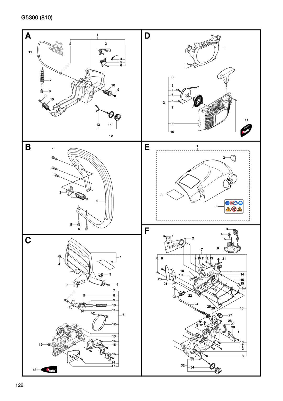 RedMax G5300 manual 122 