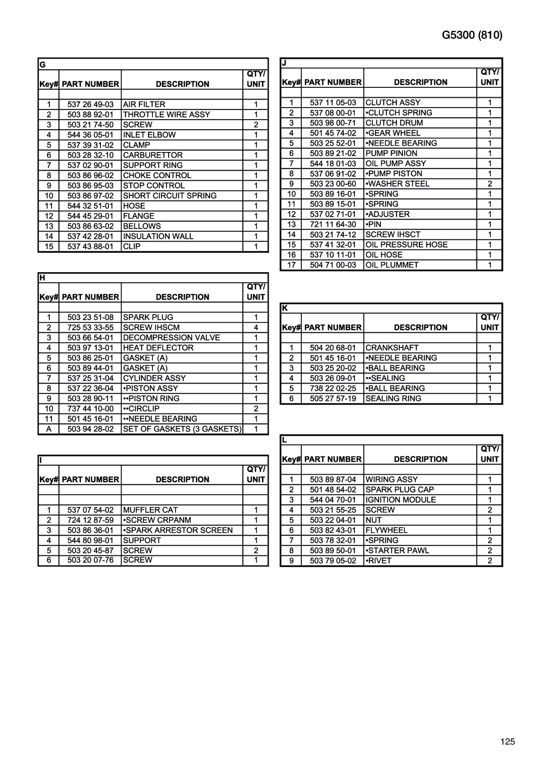 RedMax G5300 manual 125 