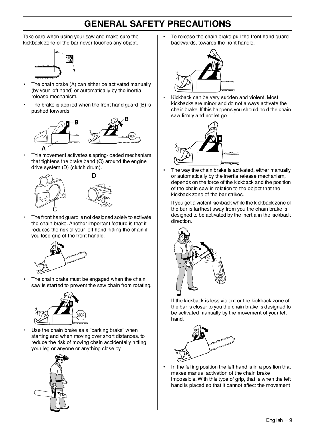 RedMax G5300 manual General Safety Precautions 