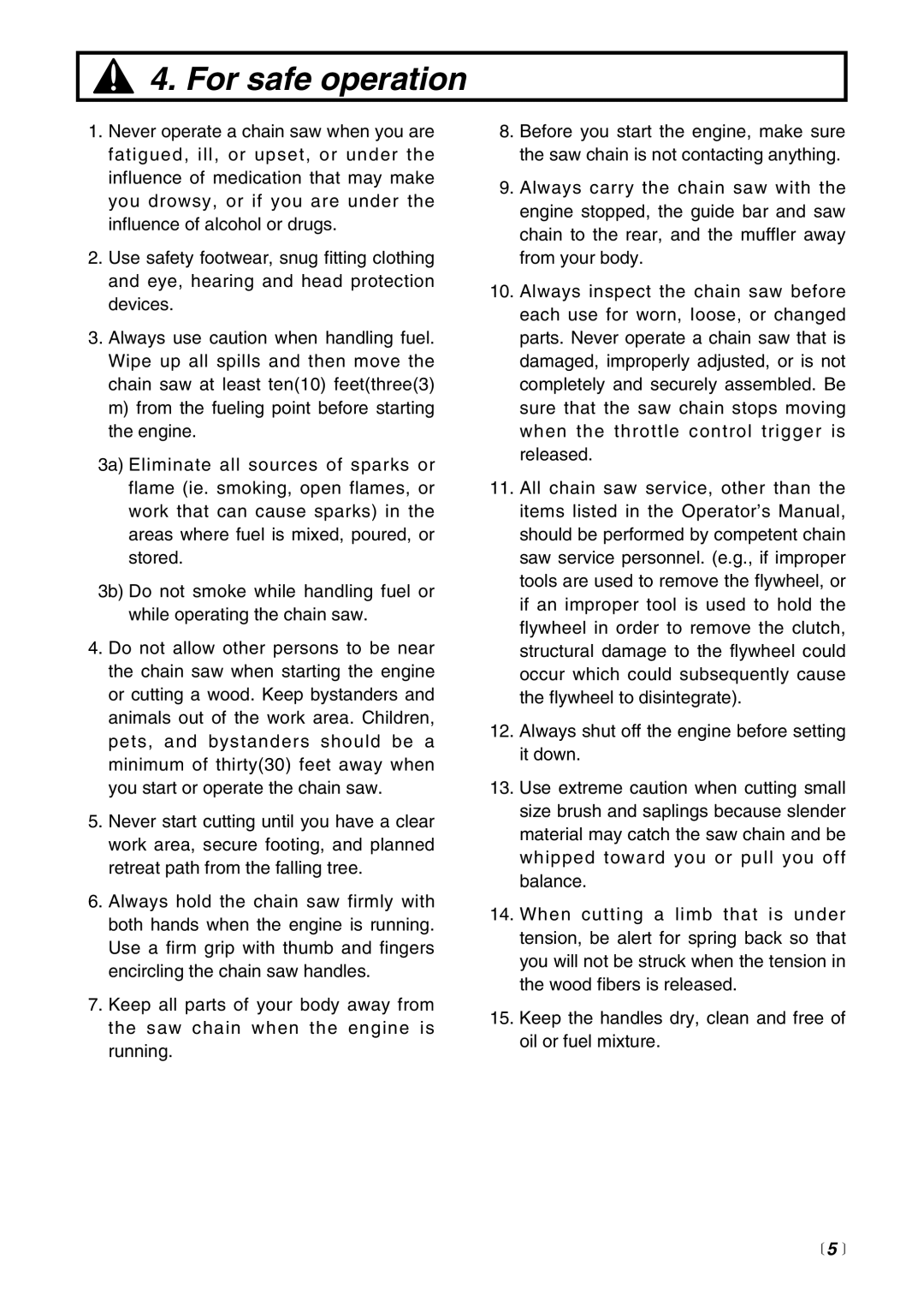 RedMax G621AVS manual For safe operation 