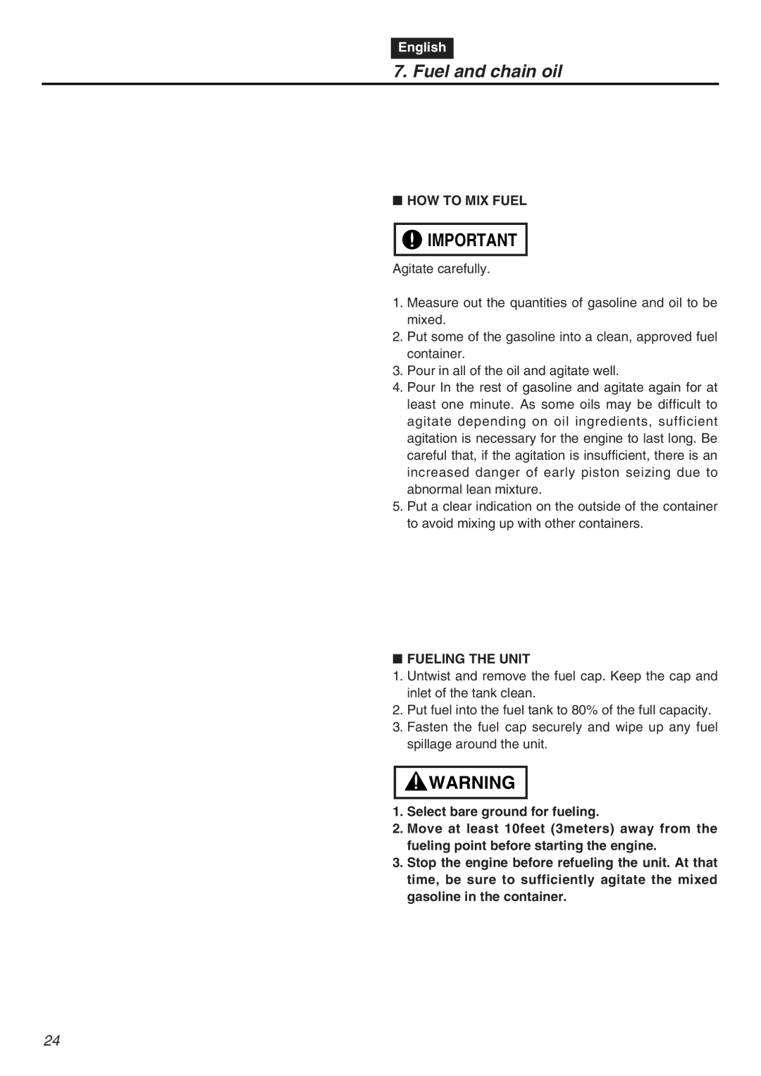 RedMax GZ4000 manual HOW to MIX Fuel, Fueling the Unit 