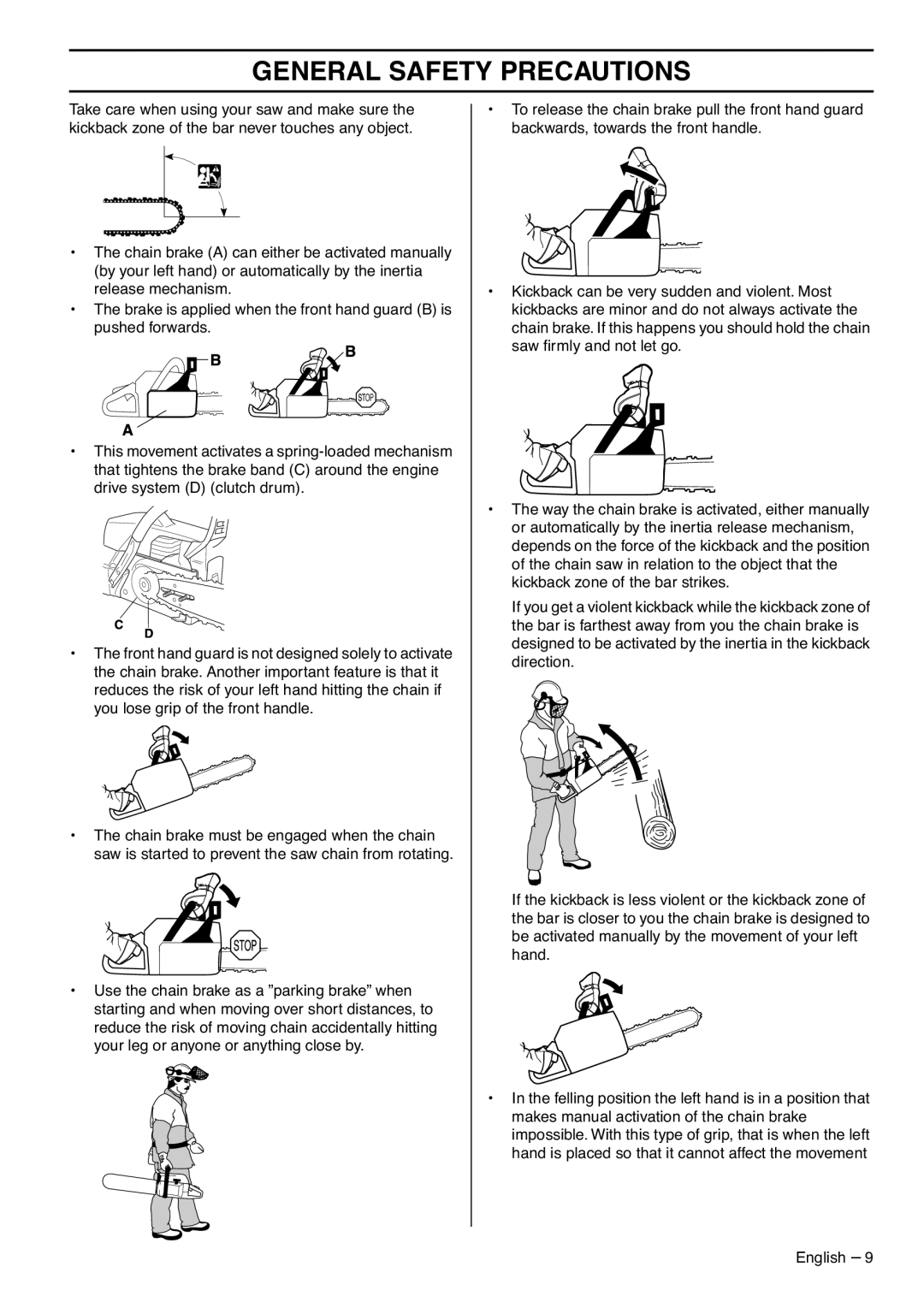 RedMax GZ7000 manual General Safety Precautions 