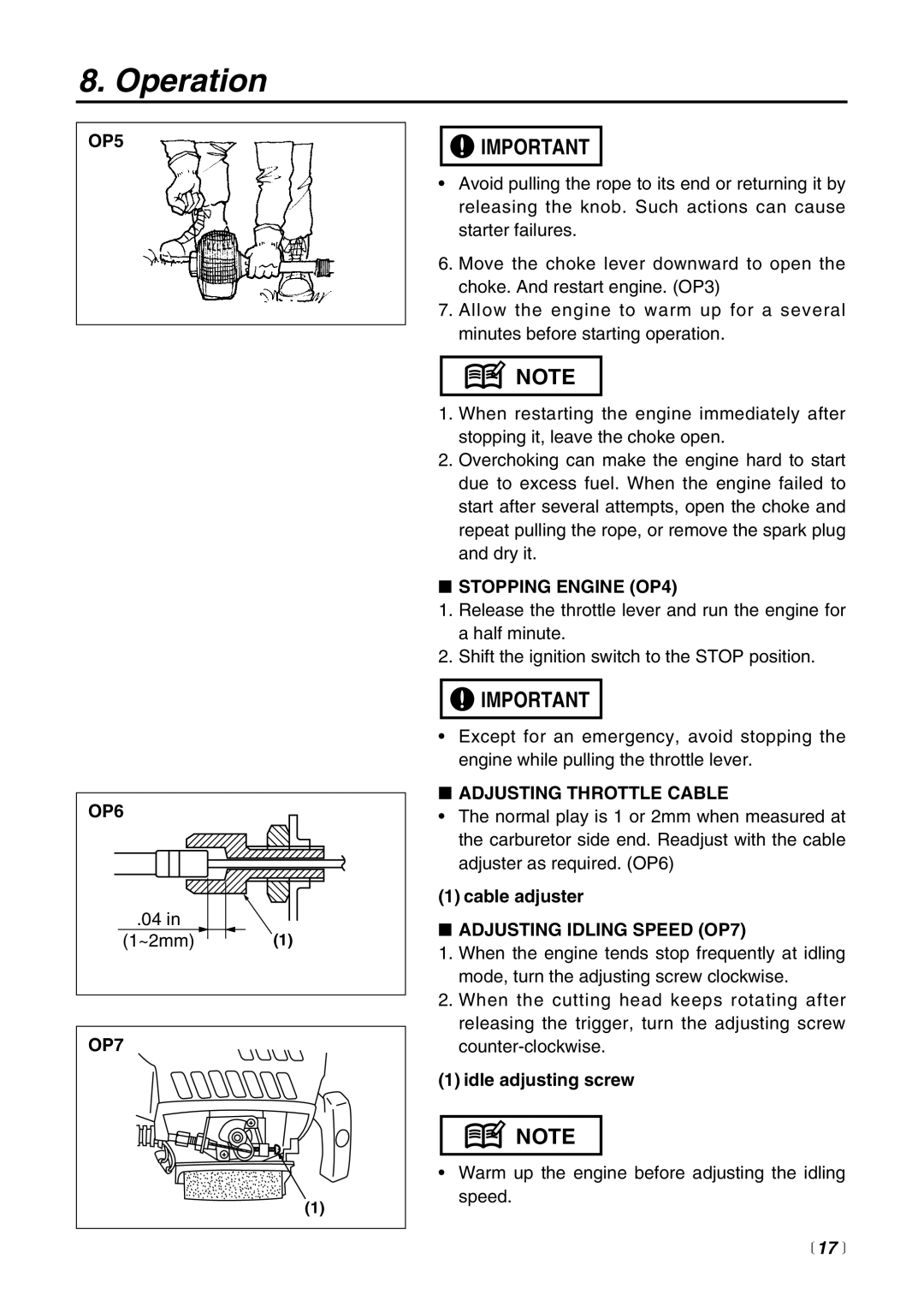 RedMax HE225F, HEZ2500F manual  17  