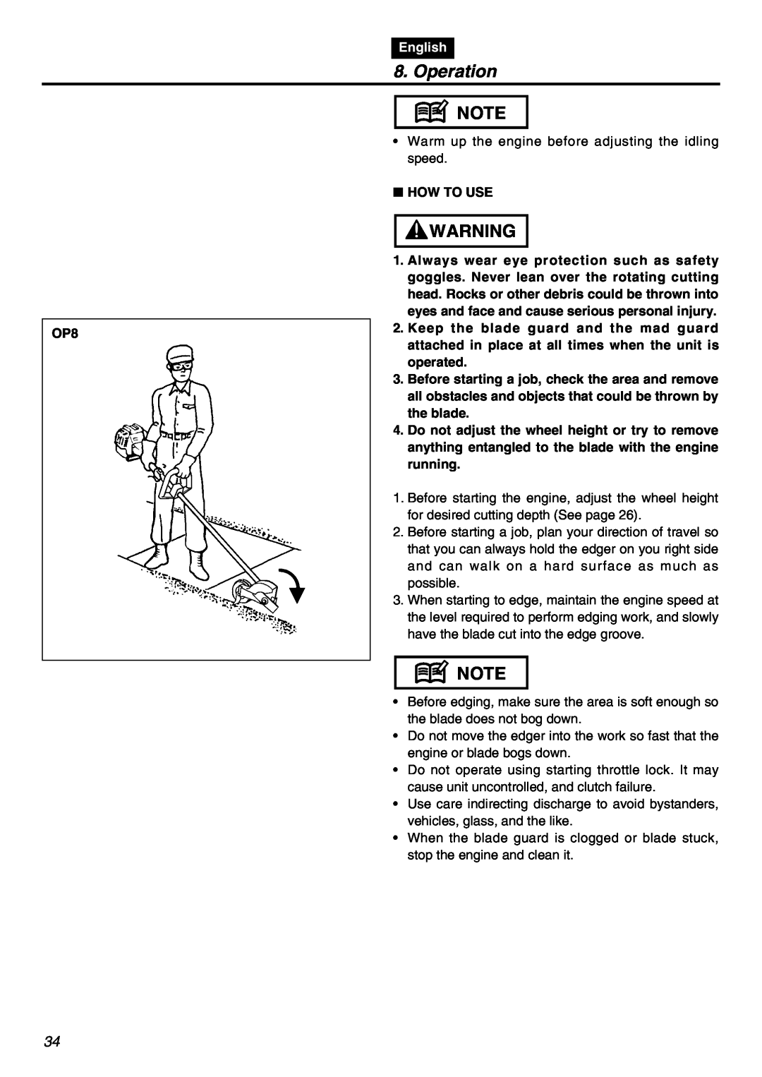 RedMax HEZ2602S, HEZ3001S, HEZ2401S manual Operation, English, How To Use 
