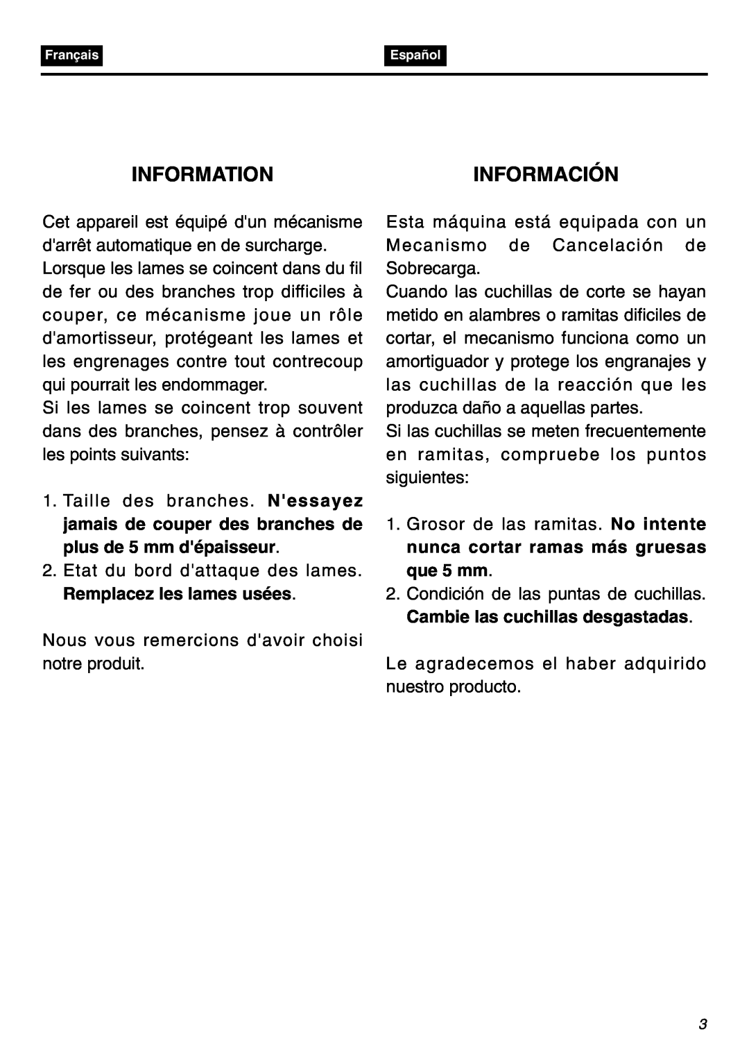 RedMax SRTZ2401F manual Informationinformación 