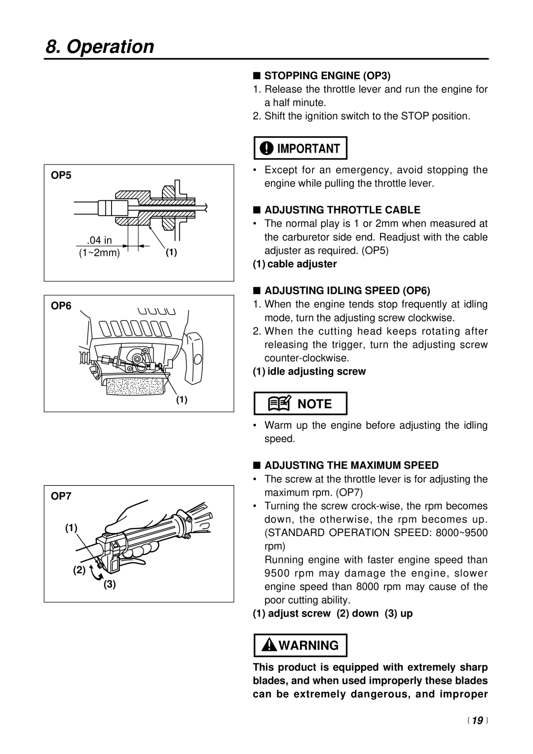 RedMax SRTZ2500 manual 19  