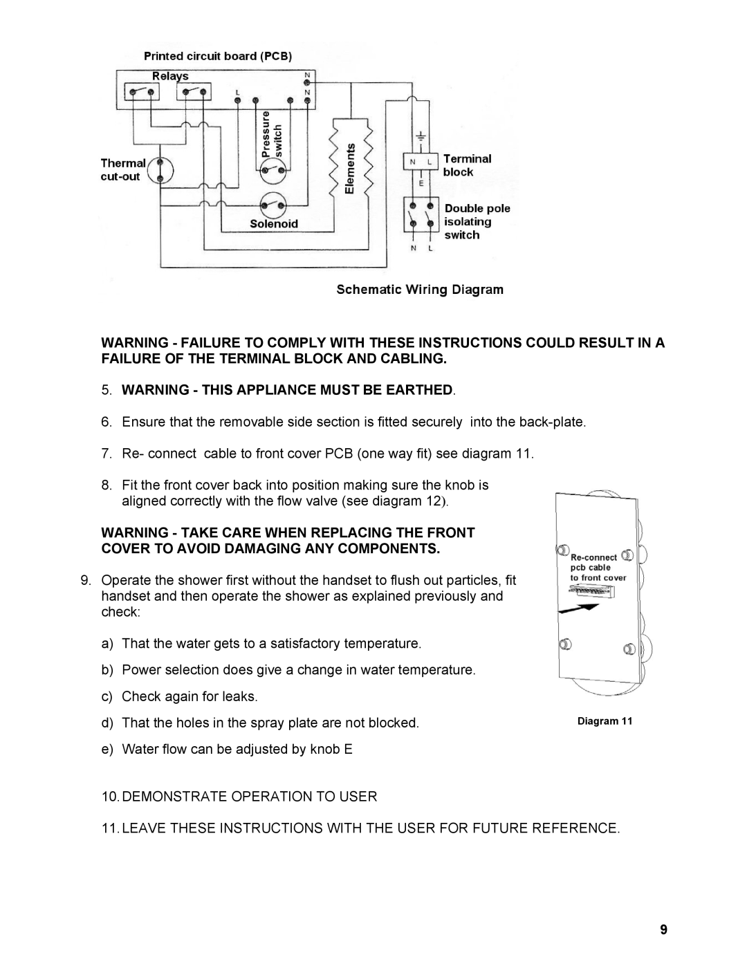 Redring 650 manual Diagram 