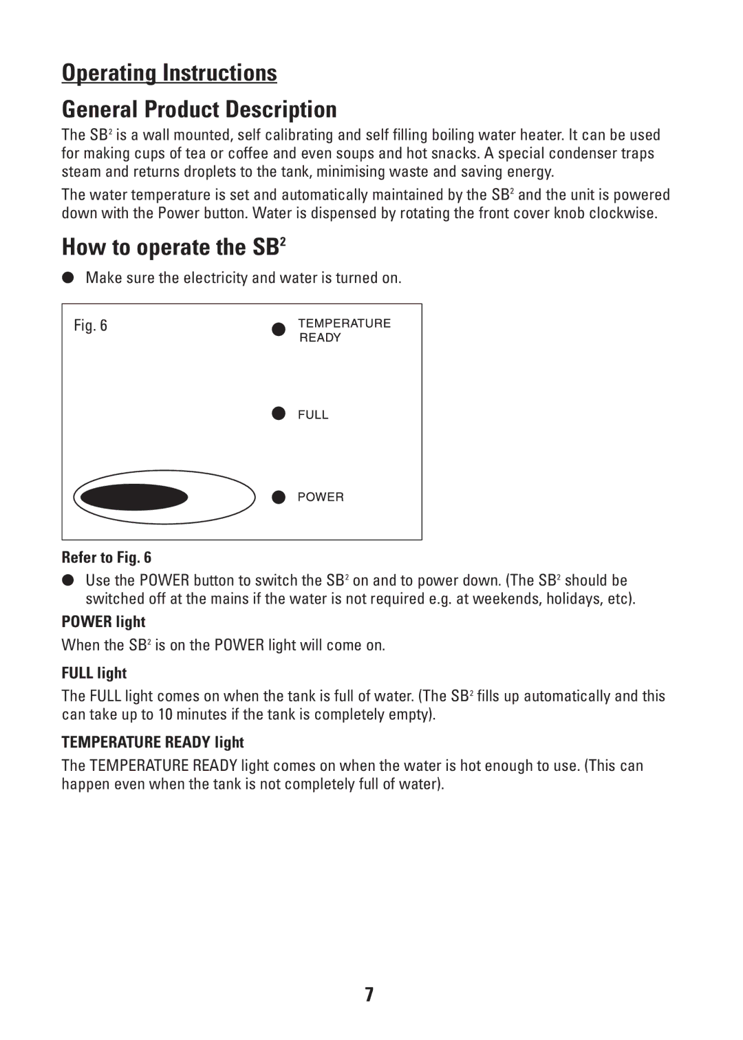 Redring CD-RW901SL operating instructions Operating Instructions General Product Description, How to operate the SB2 