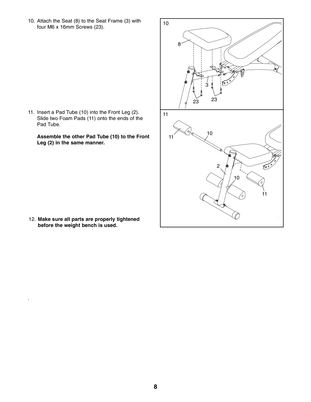 Reebok Fitness RBBE0405.0 manual 