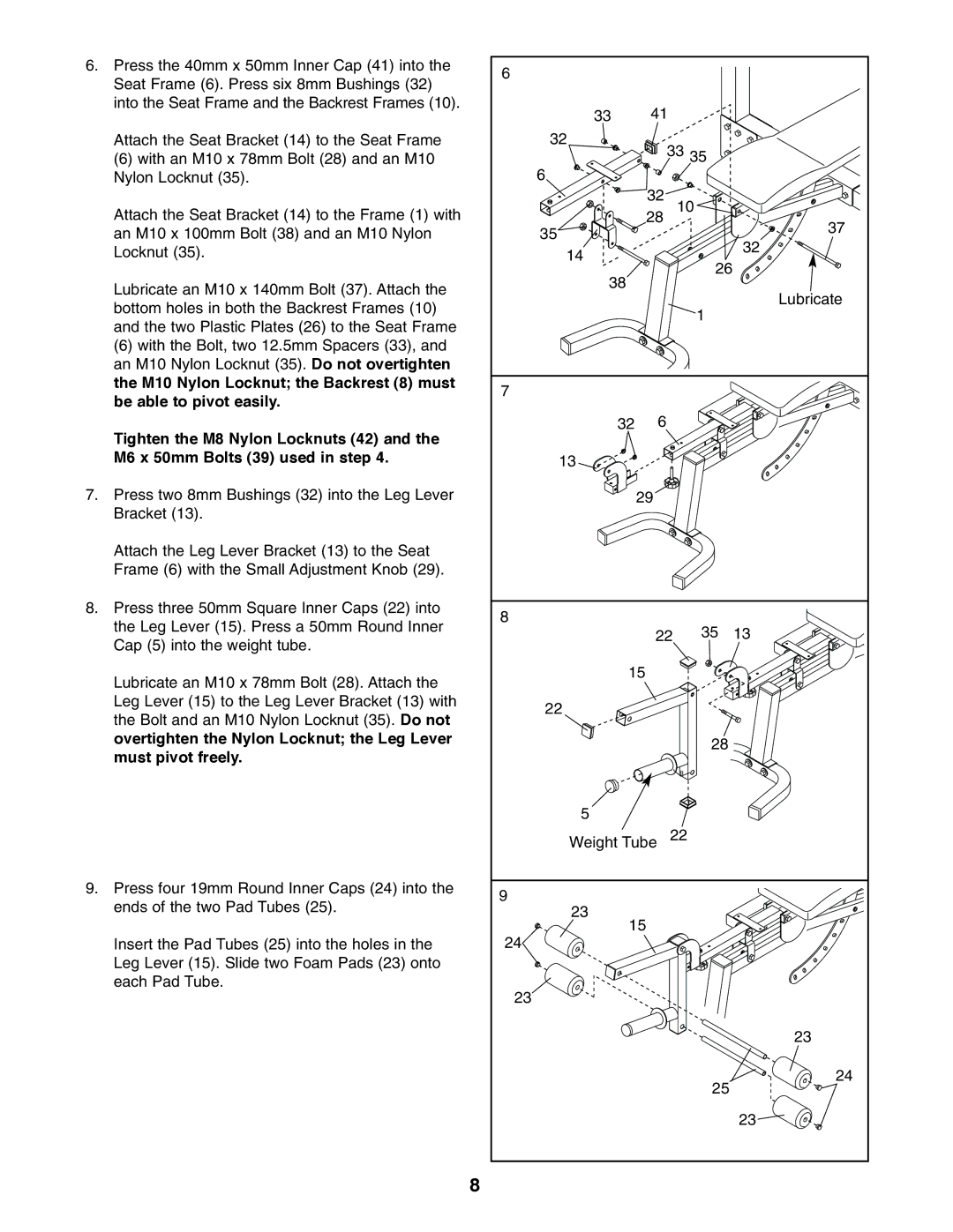 Reebok Fitness RBBE14210 manual 