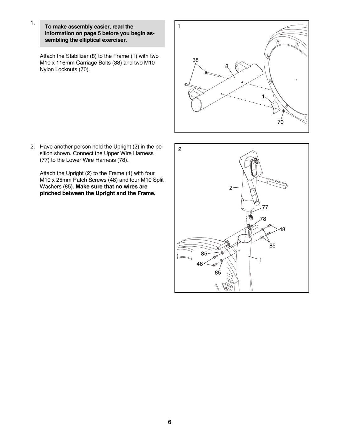 Reebok Fitness RBEL4255.1 manual 