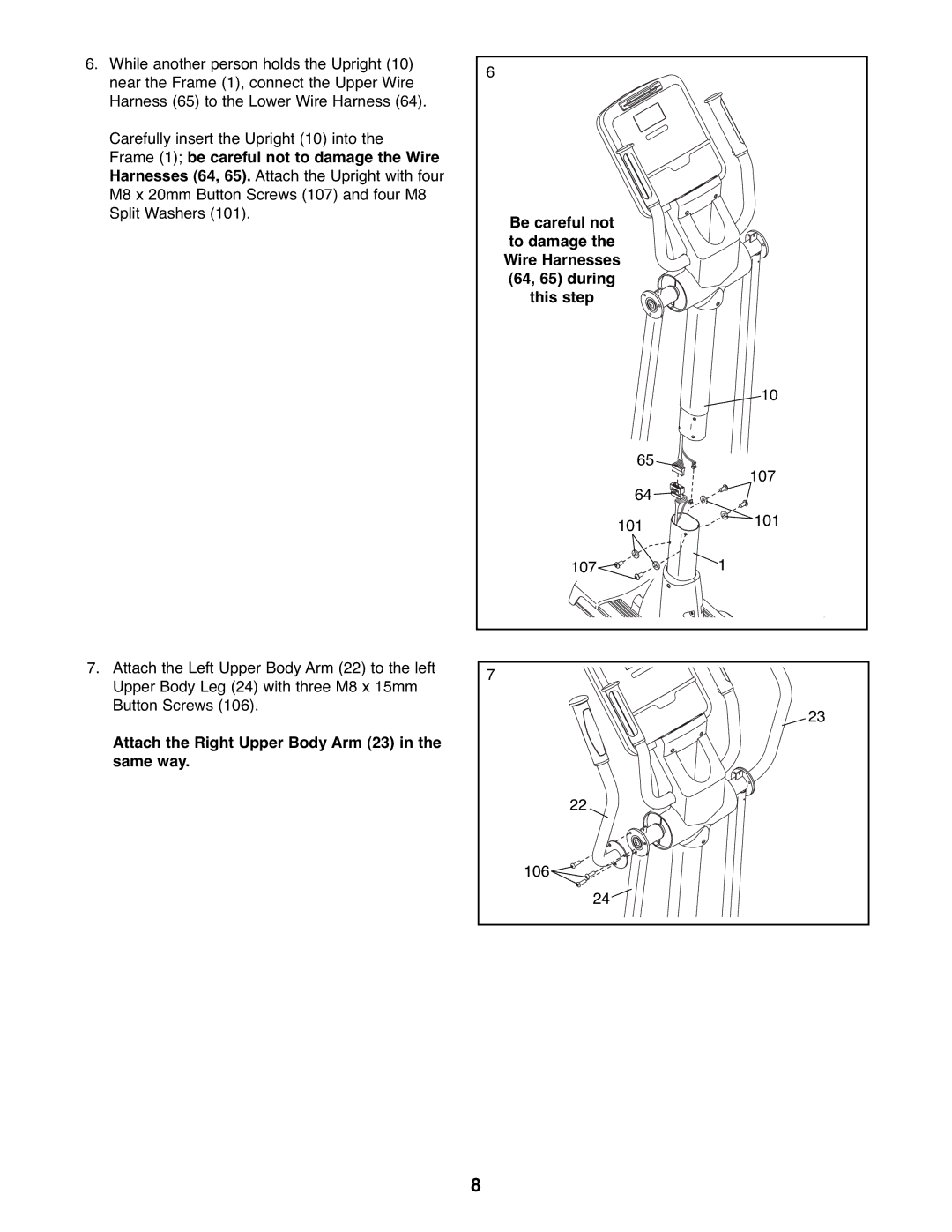 Reebok Fitness RBEL9906.1 manual 107 