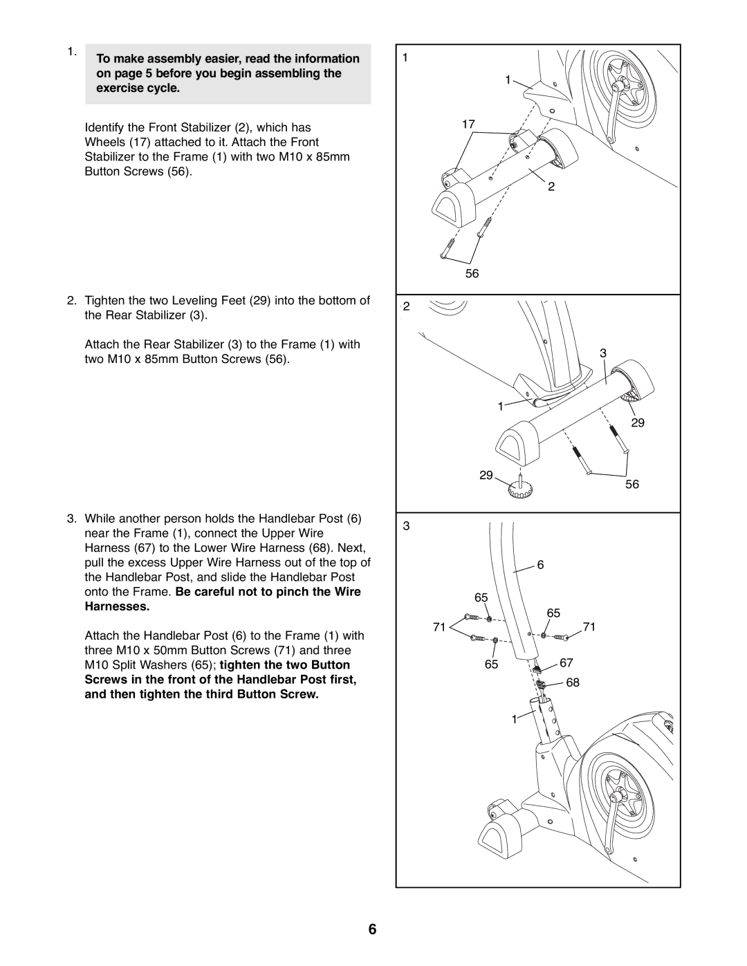 Reebok Fitness RBEX2976.0 manual Harnesses 