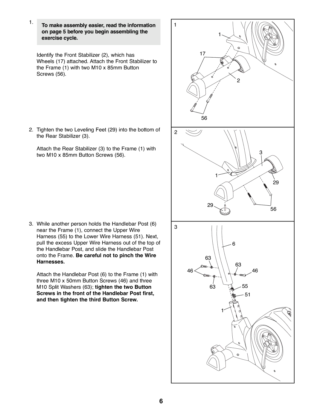 Reebok Fitness RBEX2976.1 manual Harnesses 