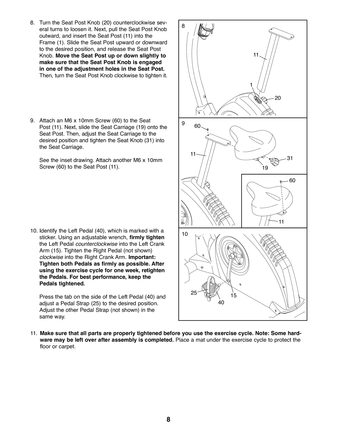 Reebok Fitness RBEX2976.1 manual 