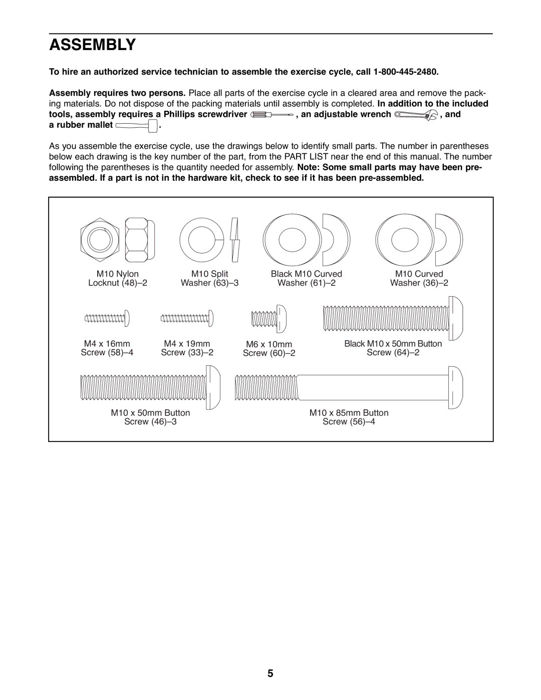 Reebok Fitness RBEX2976.3 manual Assembly 