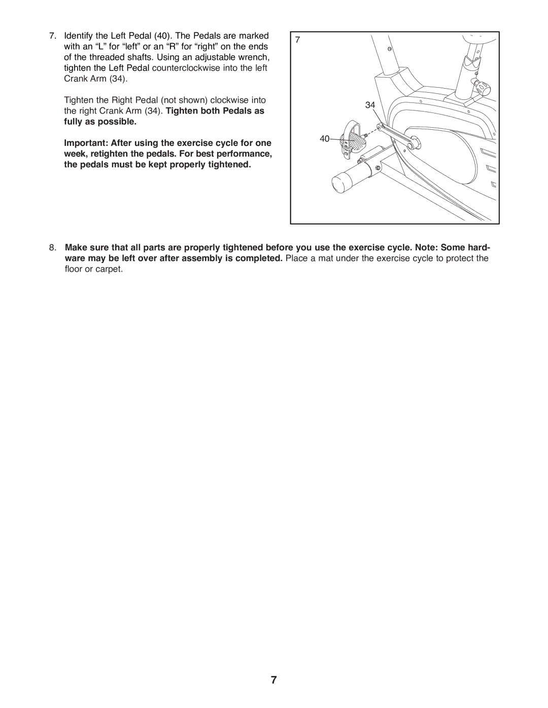 Reebok Fitness RBEX31090 manual 