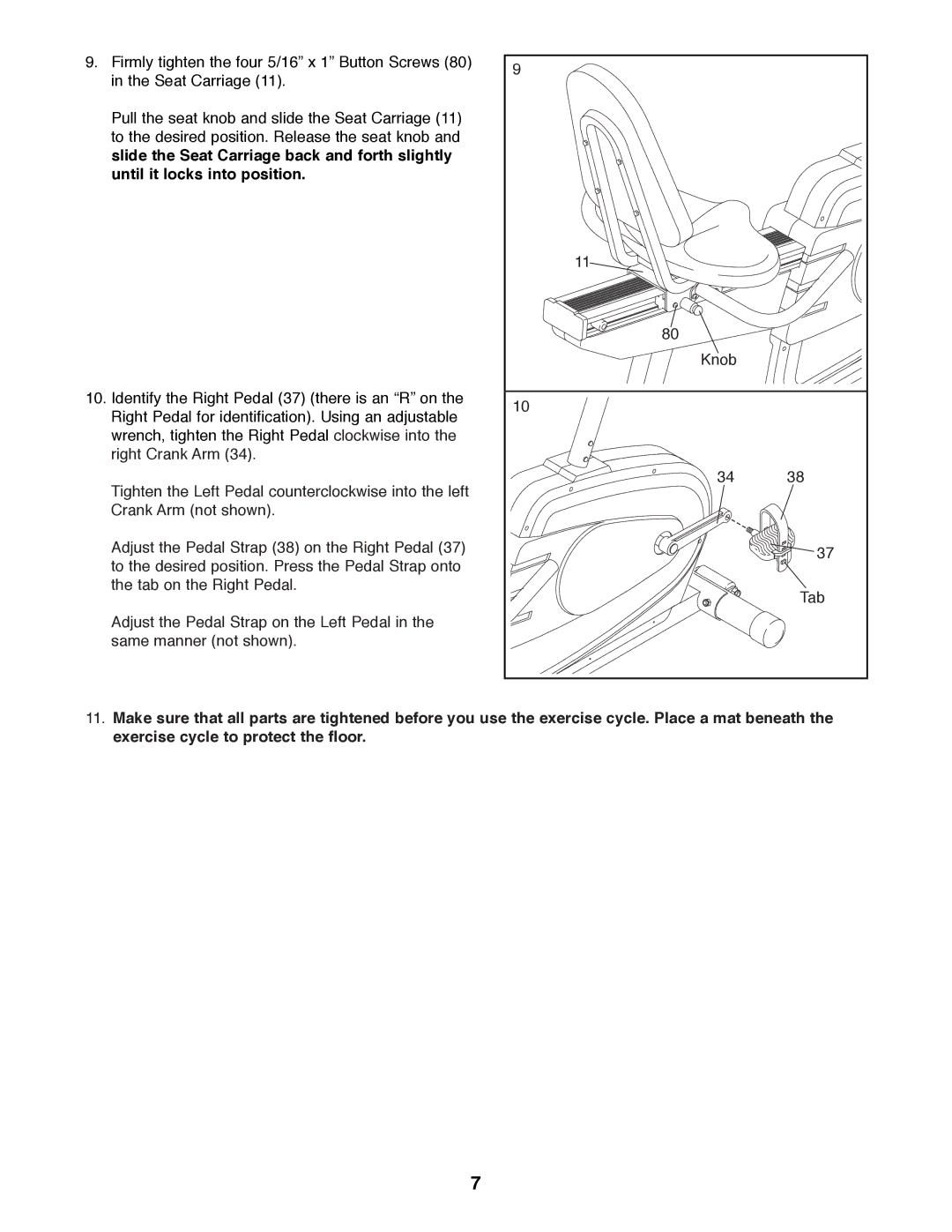 Reebok Fitness RBEX33180 manual 