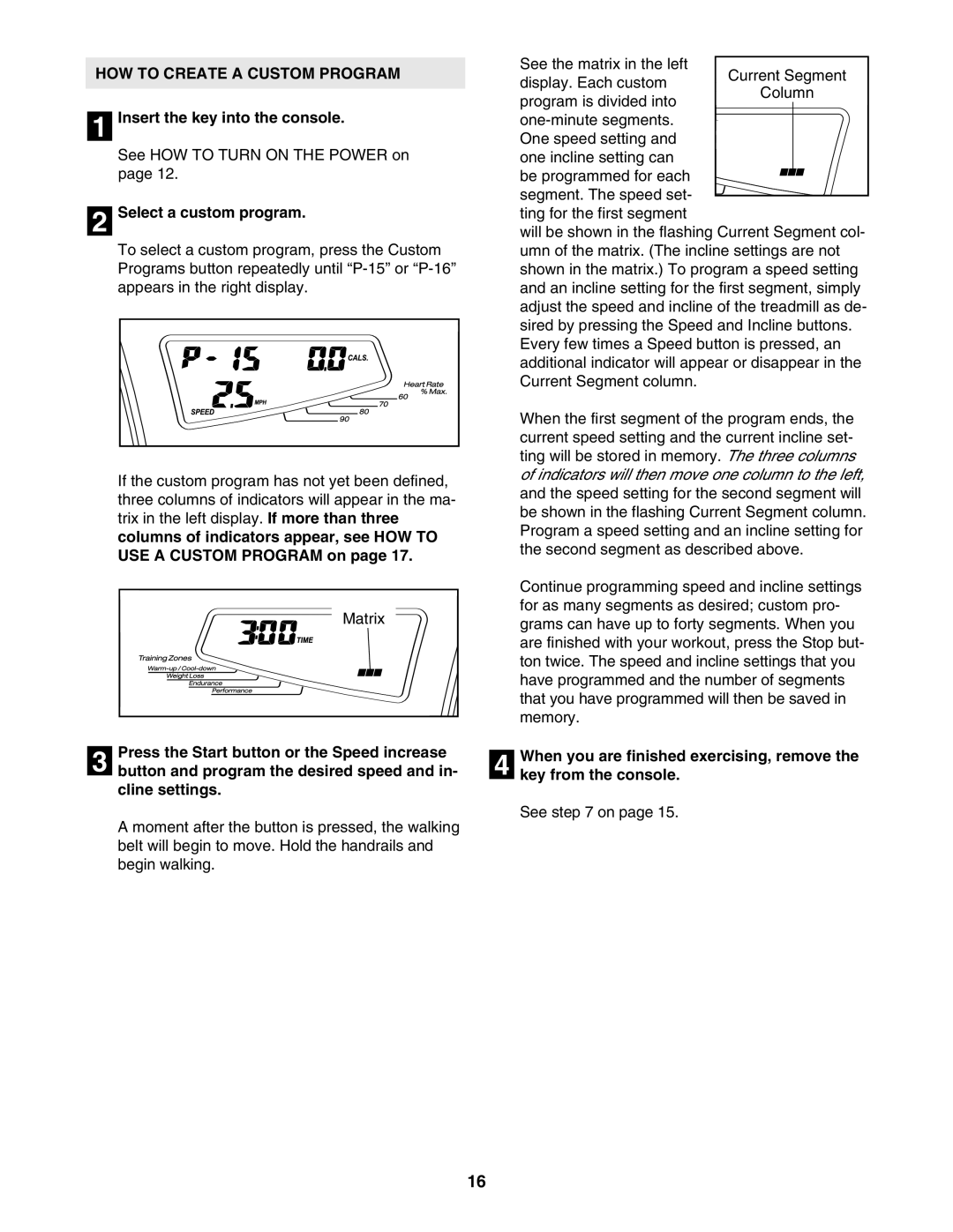 Reebok Fitness RBTL13305.2 manual HOW to Create a Custom Program, Select a custom program 