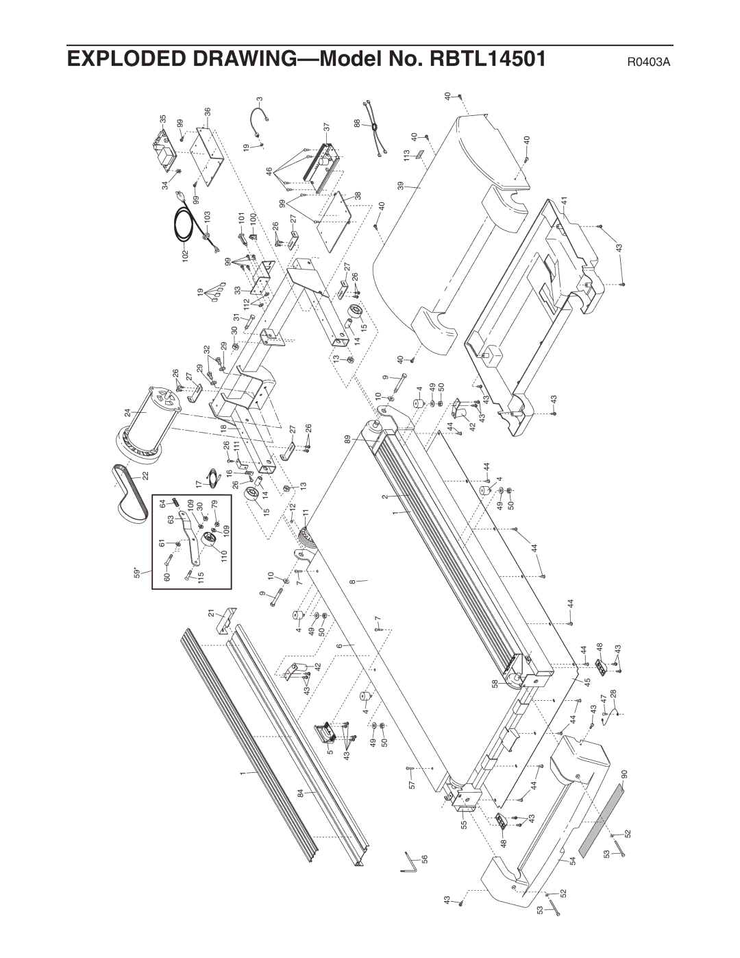 Reebok Fitness manual No. RBTL14501 