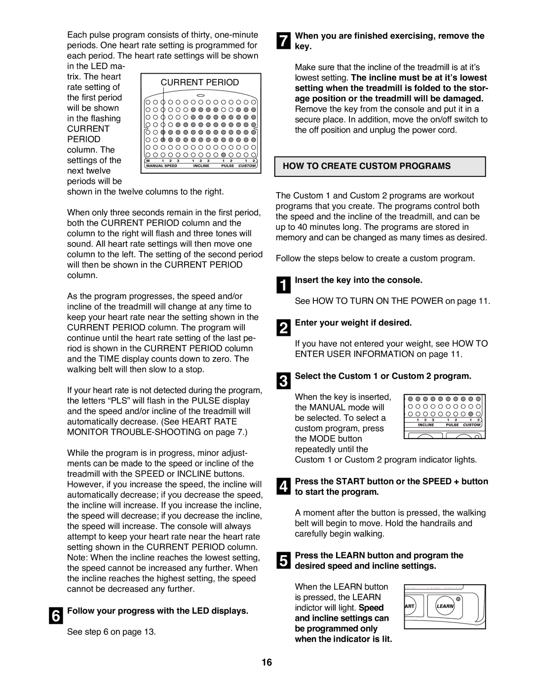 Reebok Fitness RBTL15980 manual HOW to Create Custom Programs 