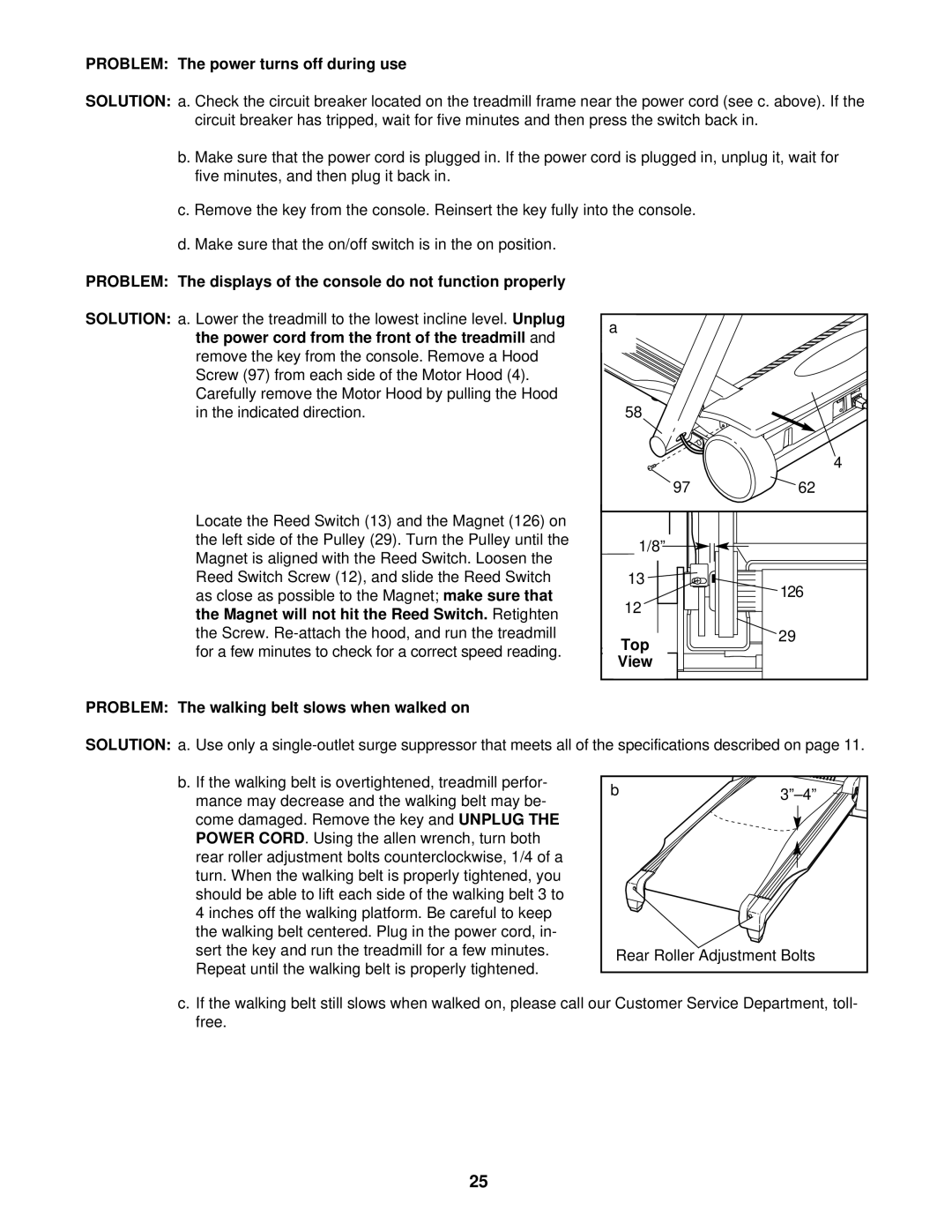 Reebok Fitness RBTL69920 manual Solution 