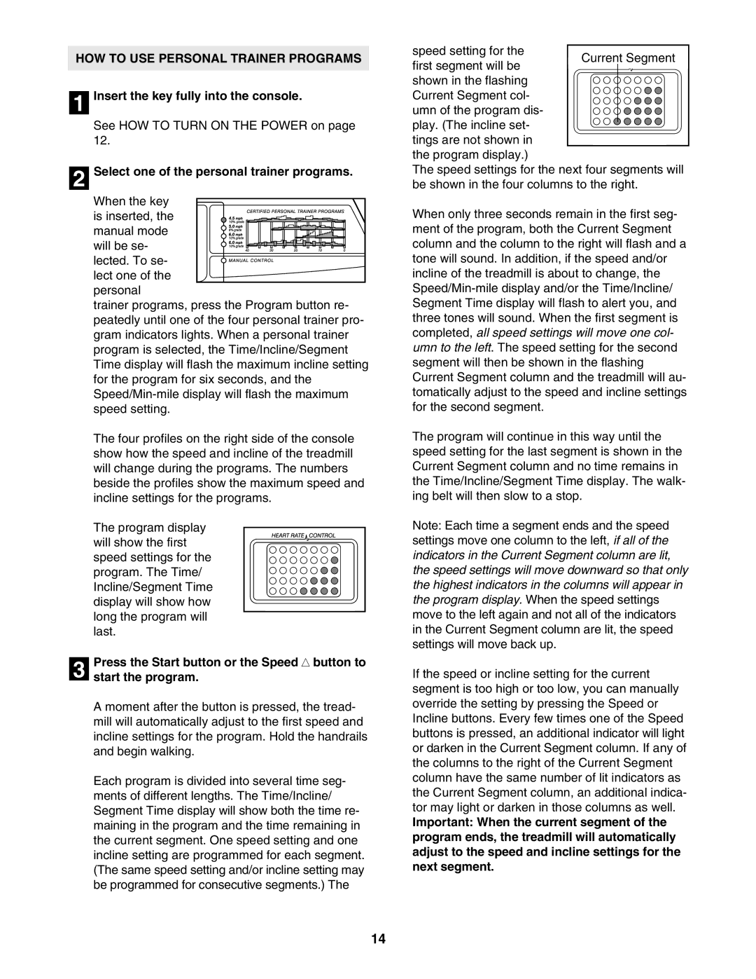 Reebok Fitness RBTL71930 manual HOW to USE Personal Trainer Programs, Select one of the personal trainer programs 