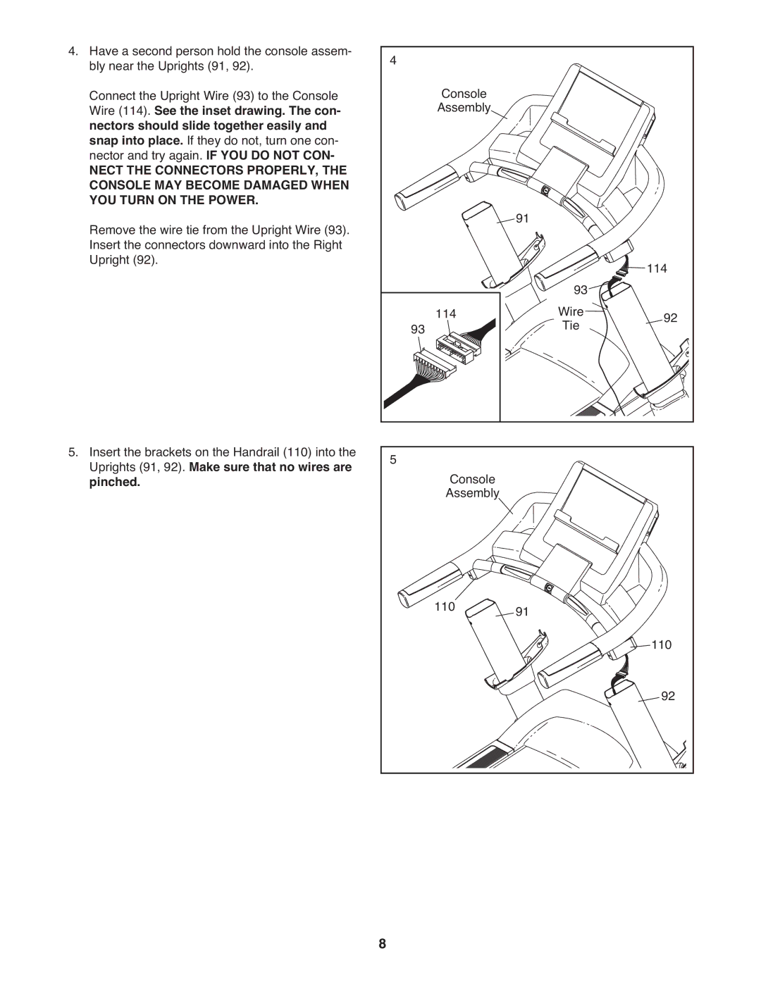 Reebok RT 8.0 manual 