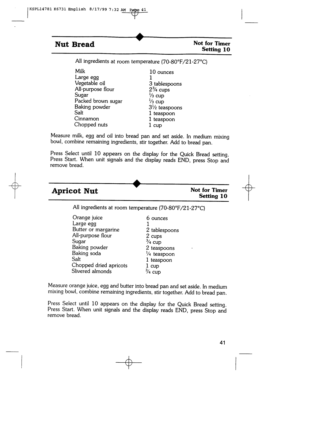 Regal Ware K6731 manual 