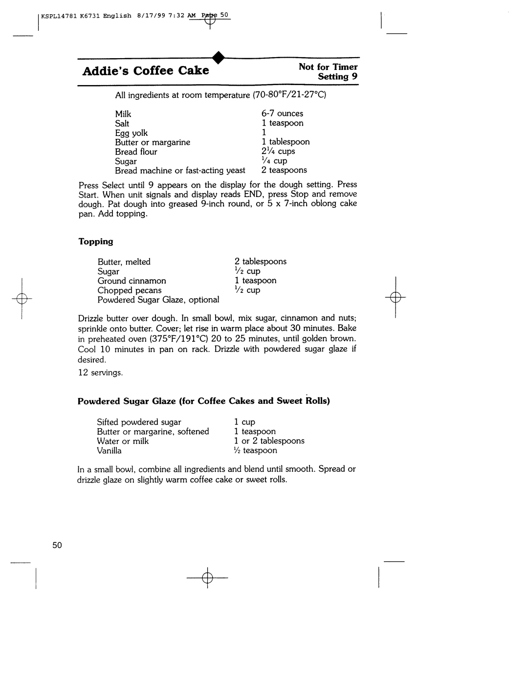 Regal Ware K6731 manual 