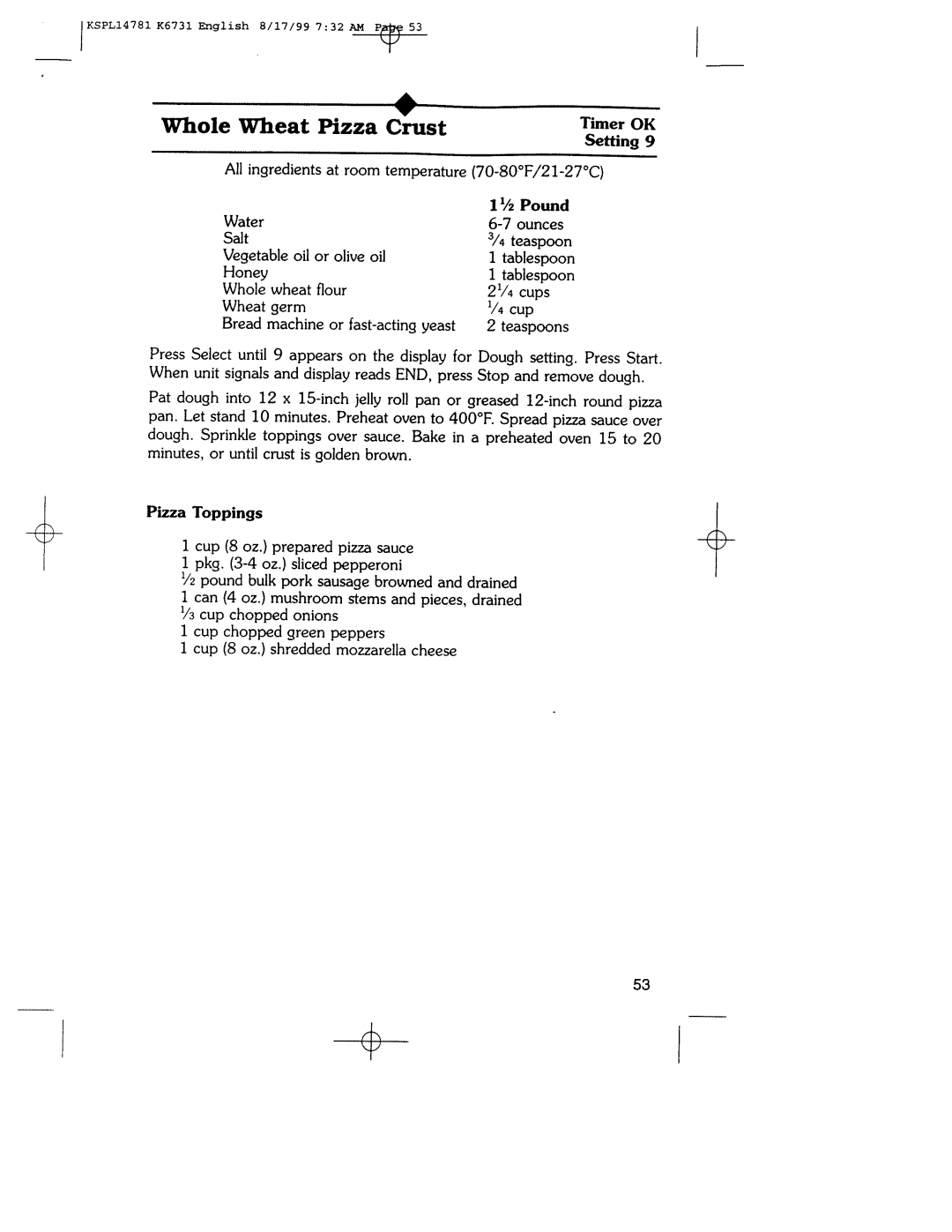 Regal Ware K6731 manual 