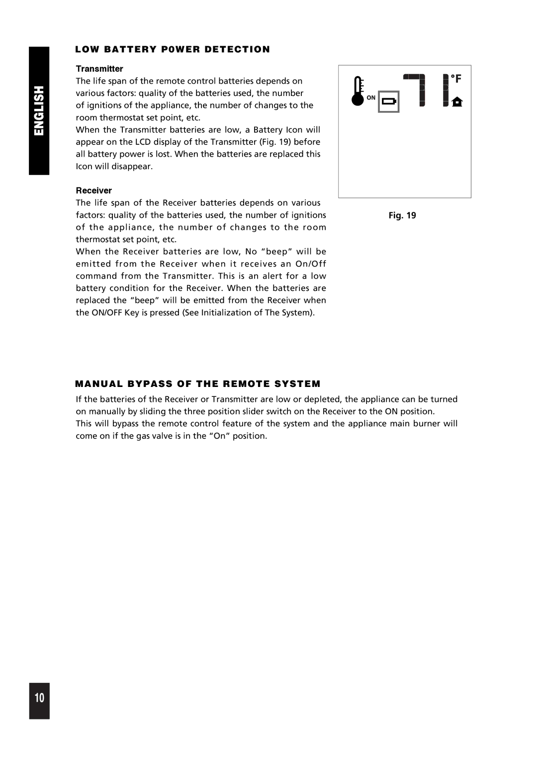 Regency 9.957.03605 installation instructions Transmitter, Receiver 