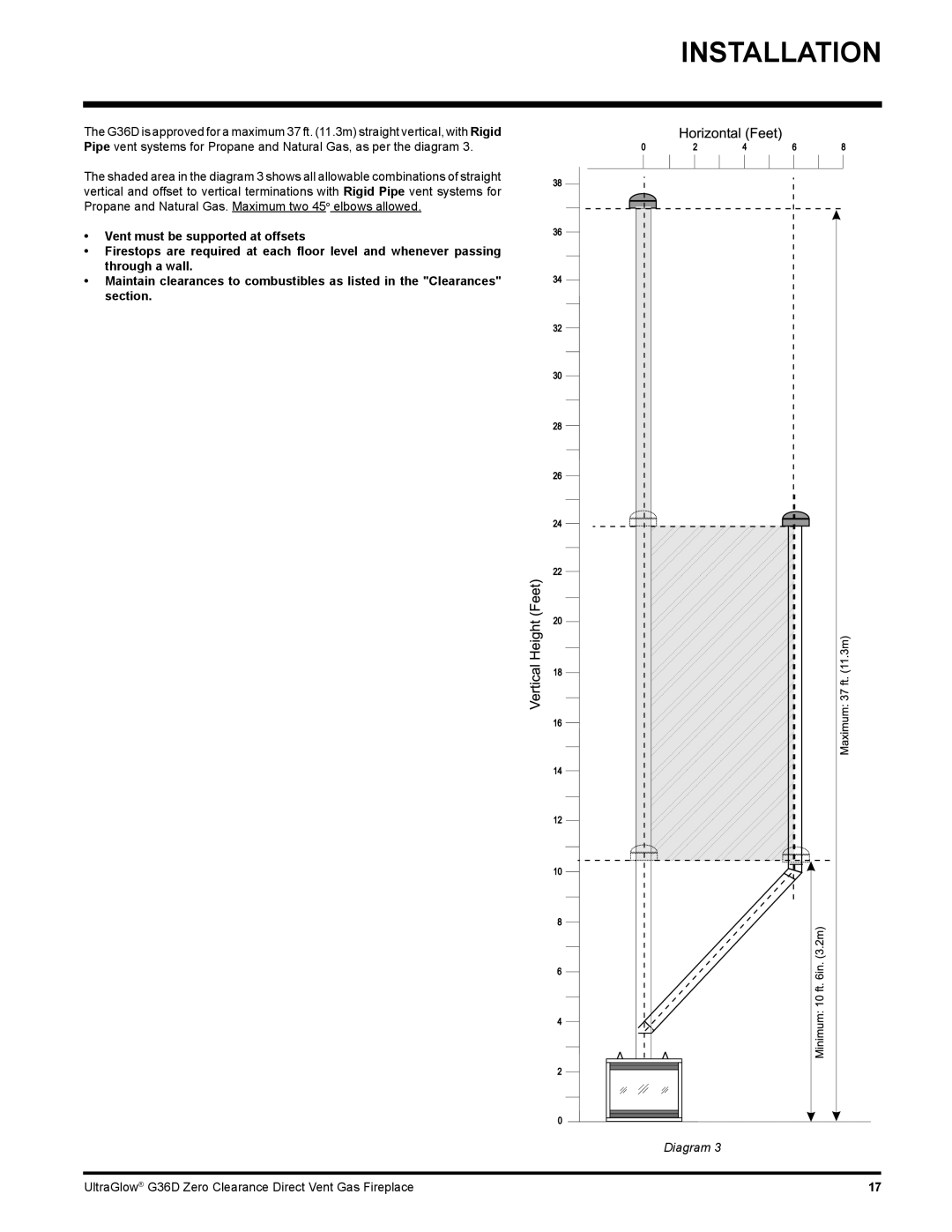 Regency G36D installation manual Installation 