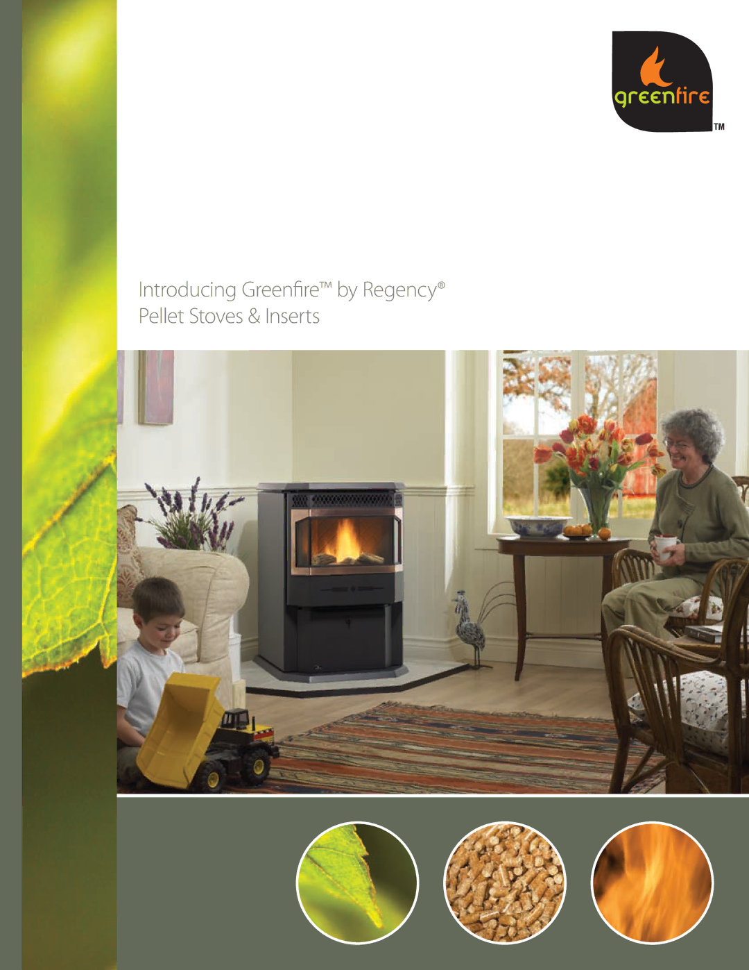 Regency GF55 manual Introducing Greenfire by Regency Pellet Stoves & Inserts 