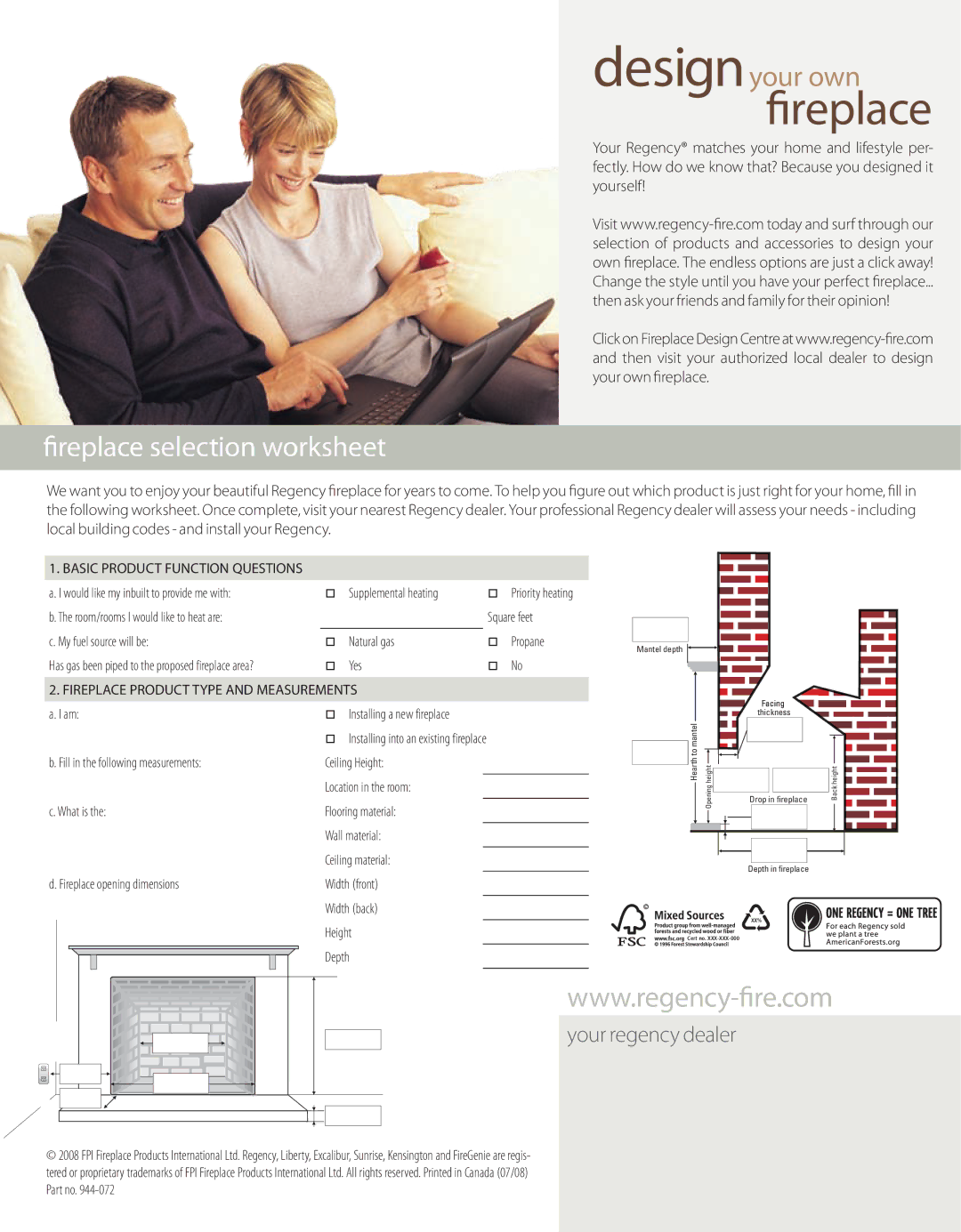 Regency L234, 944-072 manual Square feet, My fuel source will be Natural gas Propane, Yes, Fireplace opening dimensions 