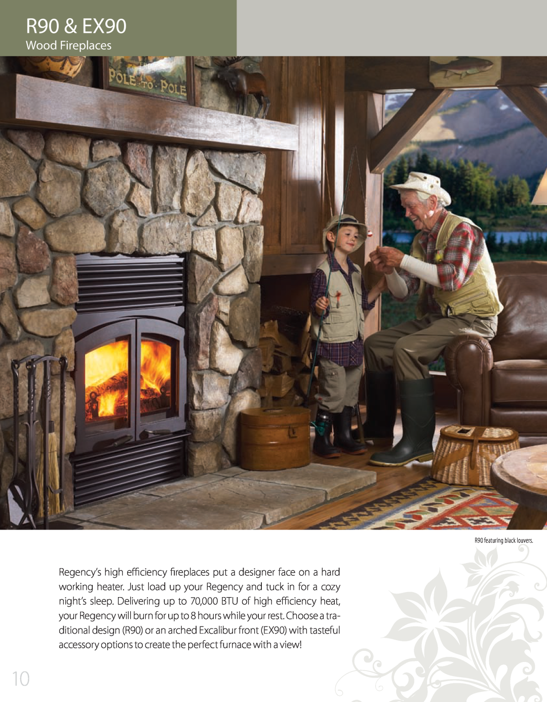 Regency S2400, F2400 manual R90 & EX90, Wood Fireplaces 