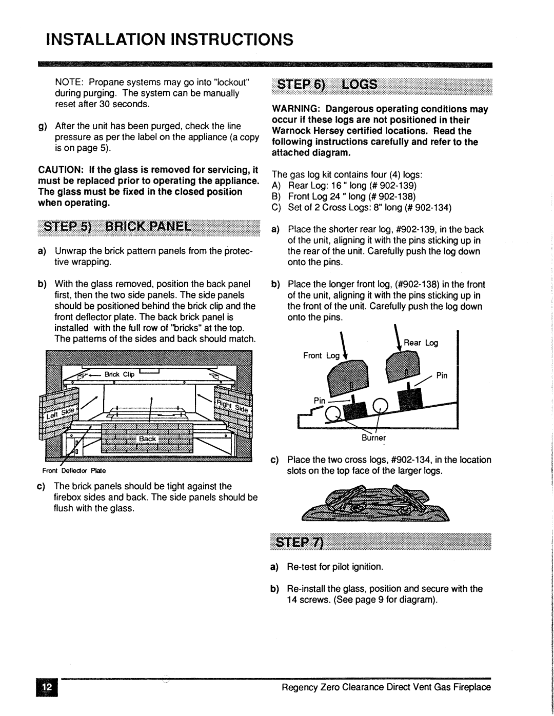 Regency Z30DVT-LP, Z30DVT-NG manual 