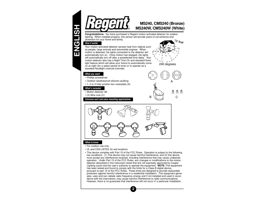 Regent Sheffield CMS240 MS240W, CMS240W manual Degrees, How it works, What you need, What’s included 