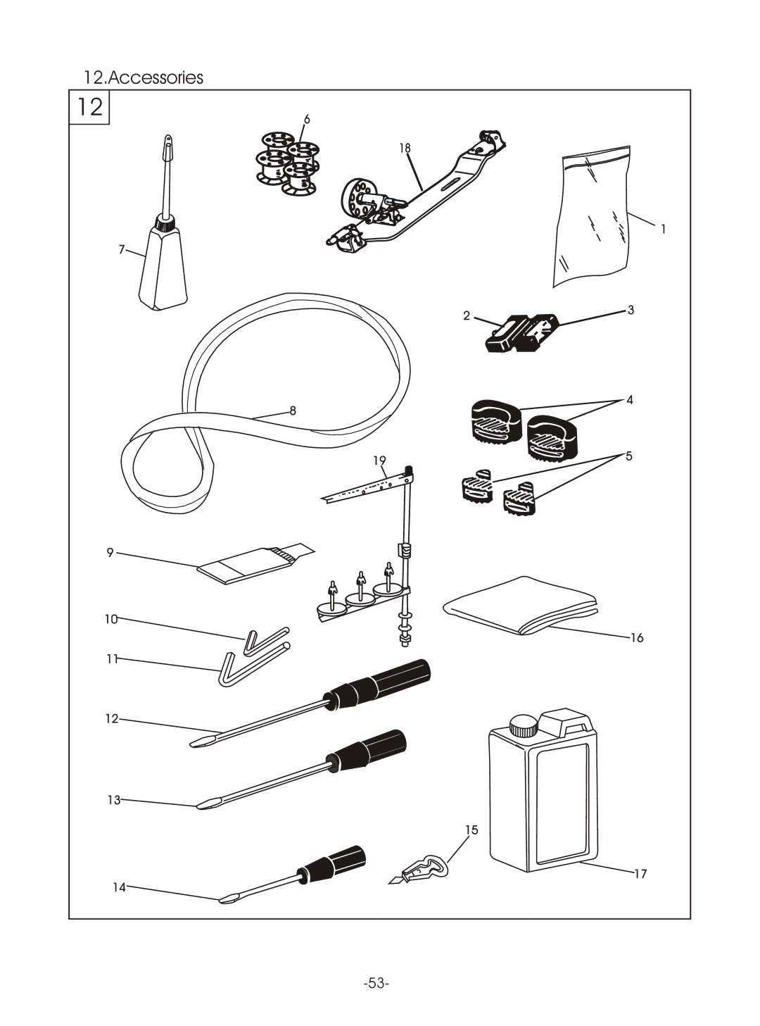 Reliable MSK-8420B instruction manual Accessories 