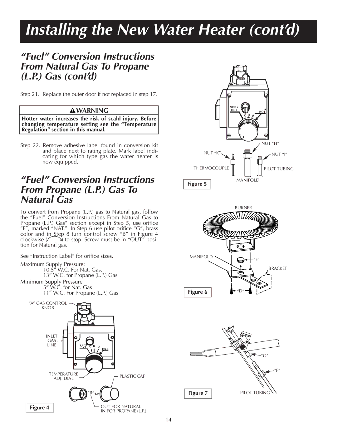 Reliance Water Heaters 184123-000 instruction manual Replace the outer door if not replaced in step 