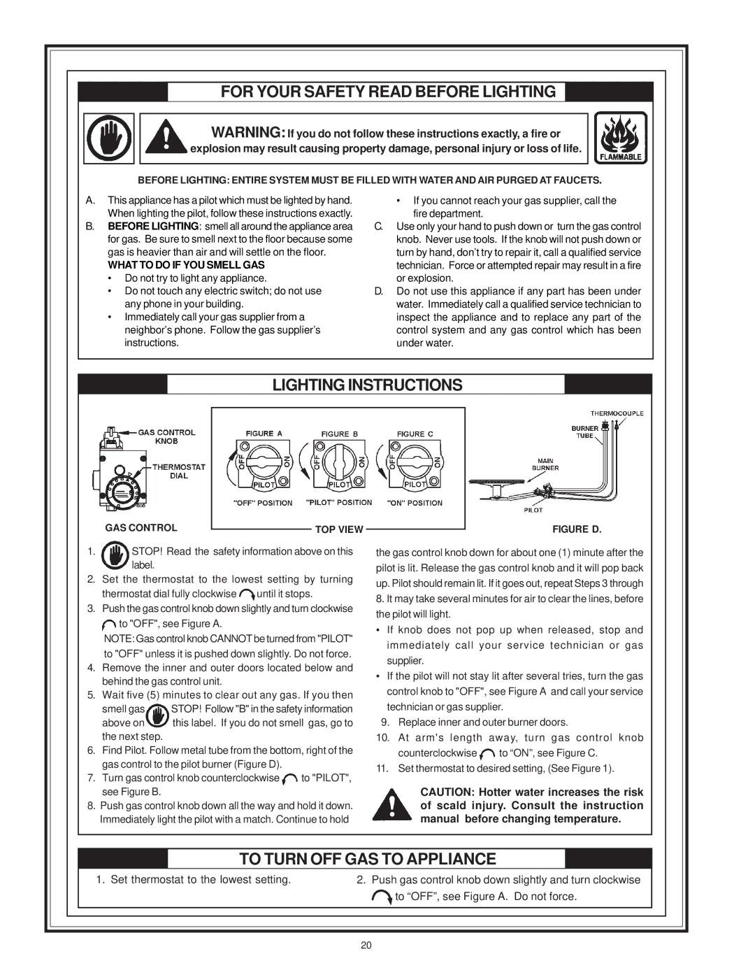 Reliance Water Heaters 196296-001, 606 Series instruction manual For Your Safety Read Before Lighting 