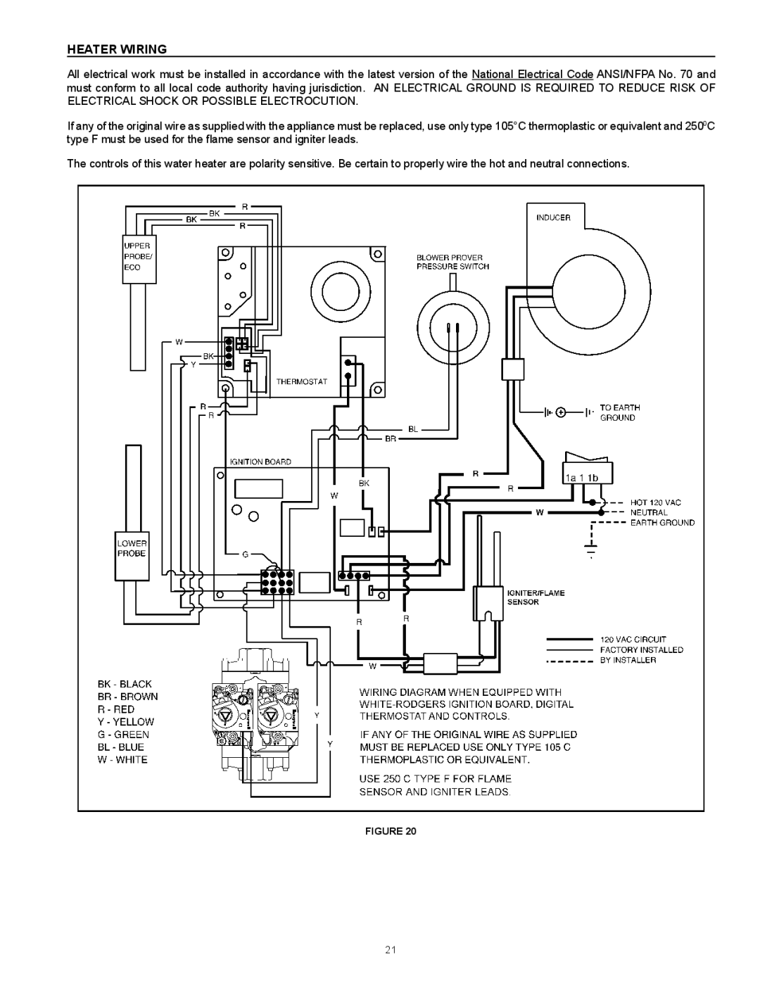 Reliance Water Heaters D85500PE, D85500NE instruction manual Heater Wiring 