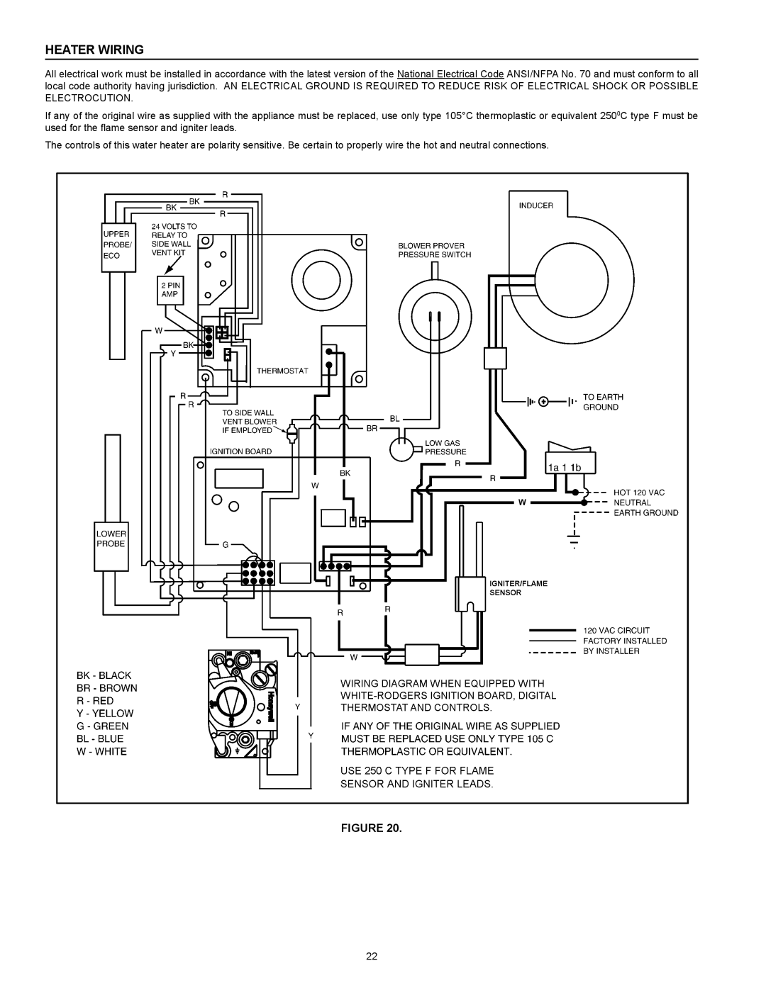 Reliance Water Heaters N85390NE, N71120NE instruction manual Heater wiring 