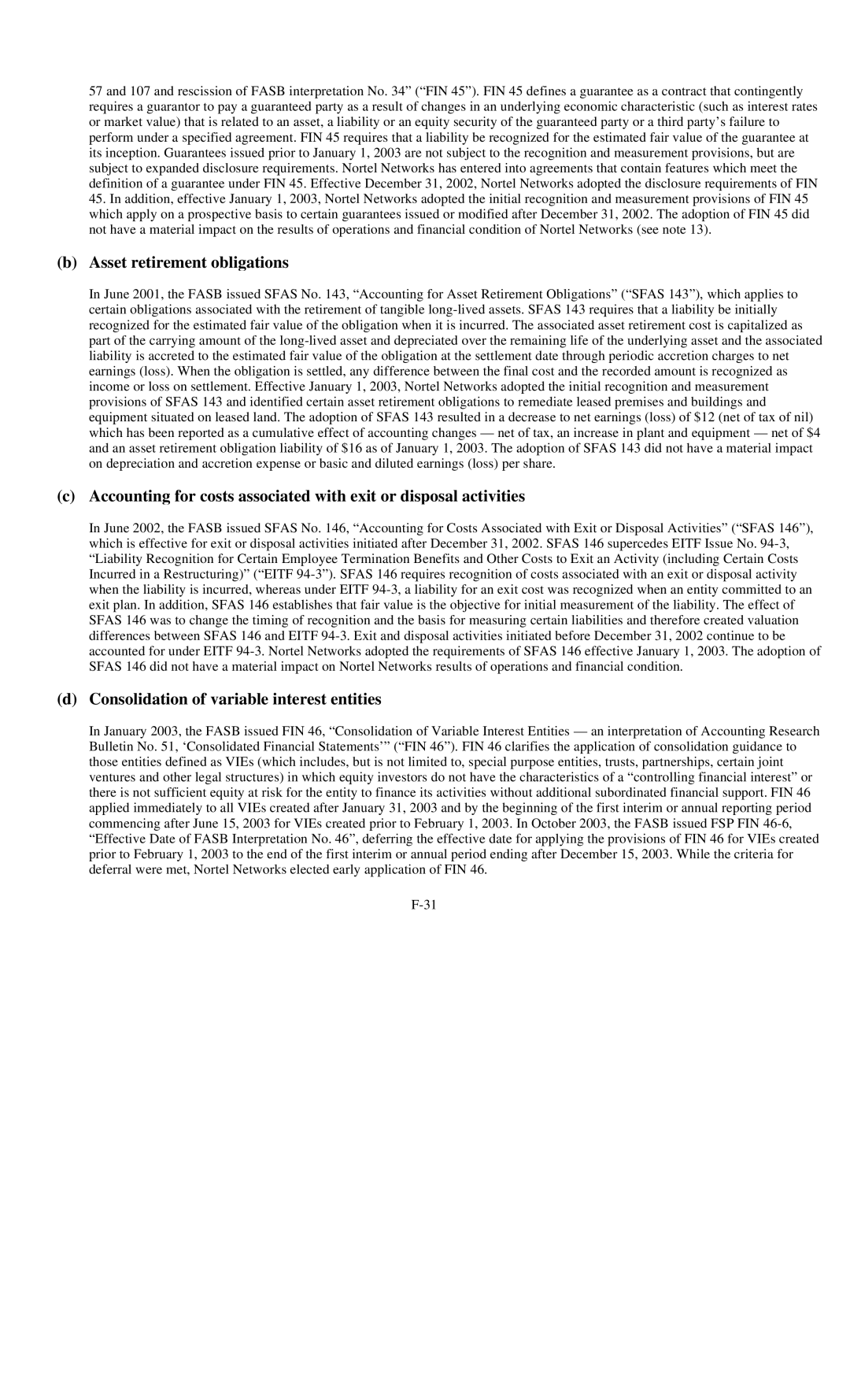 Reliant FORM 10-K manual Asset retirement obligations, Consolidation of variable interest entities 