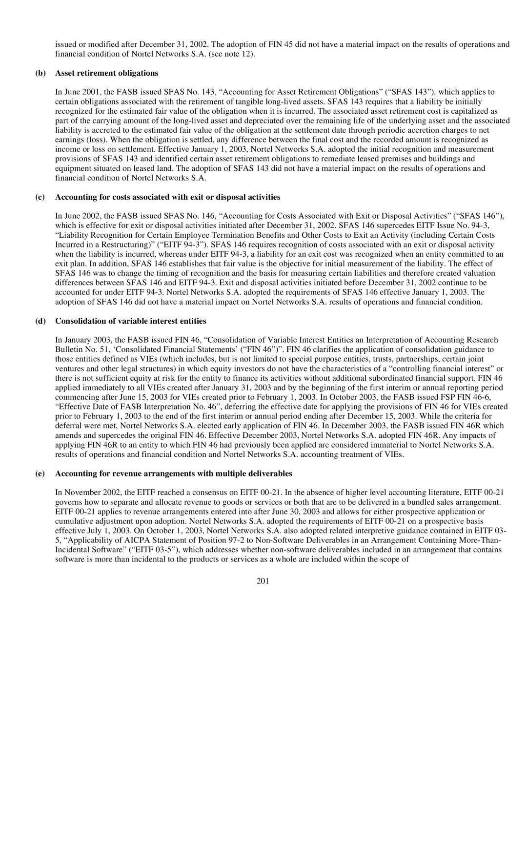 Reliant FORM 10-K manual Asset retirement obligations, Consolidation of variable interest entities 