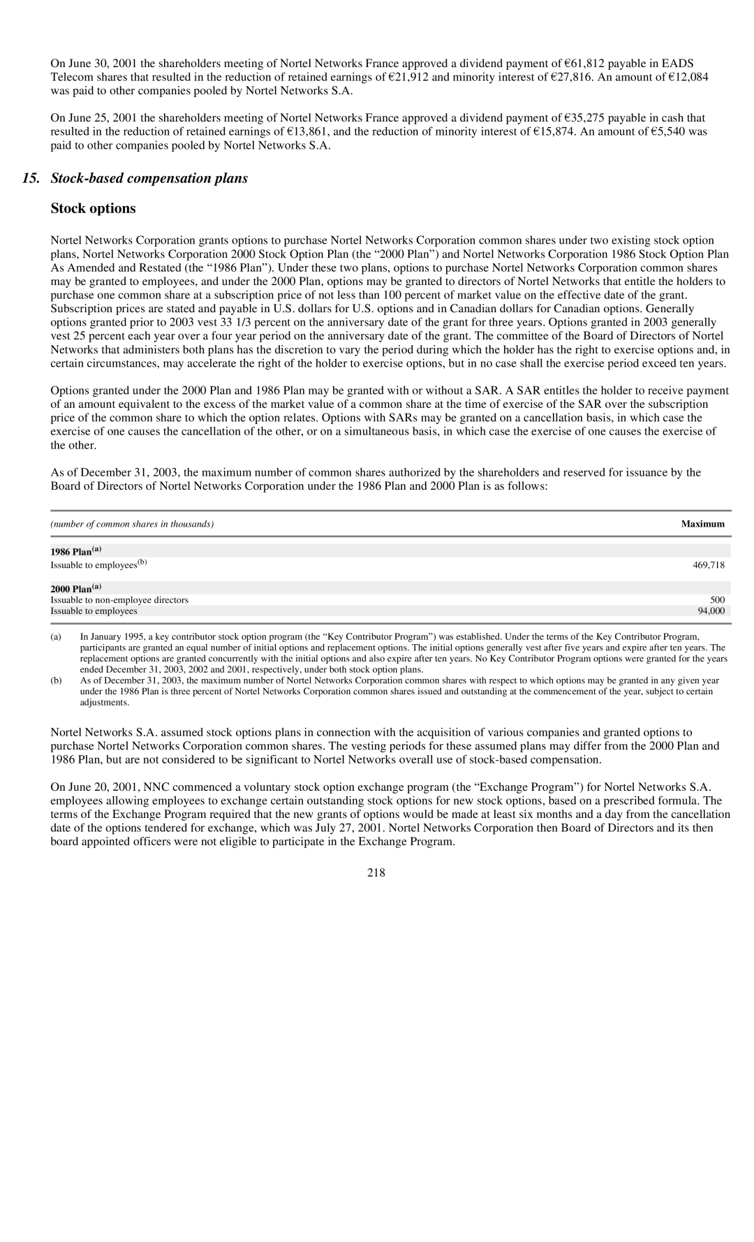 Reliant FORM 10-K manual Plan a 