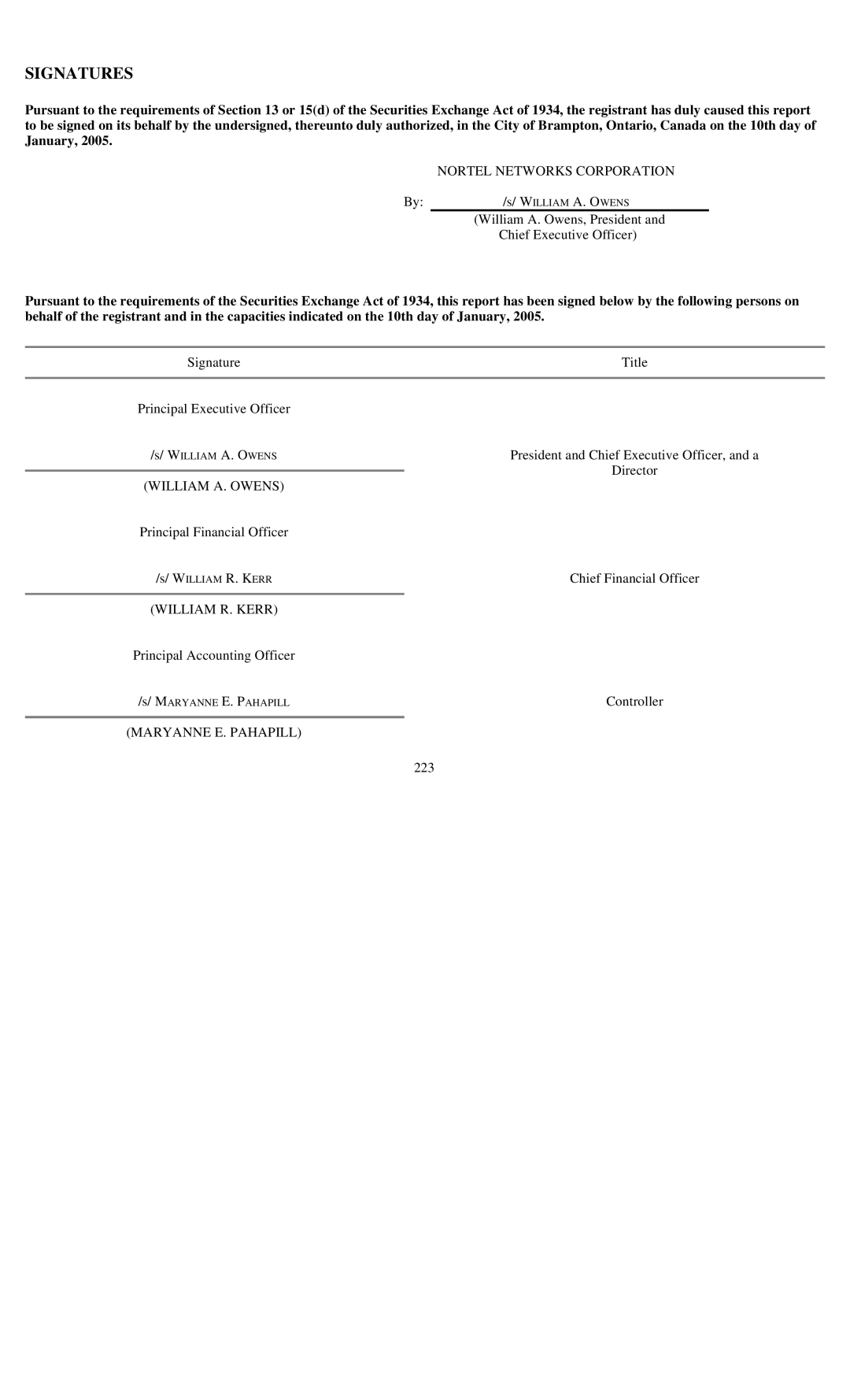 Reliant FORM 10-K manual Signatures 