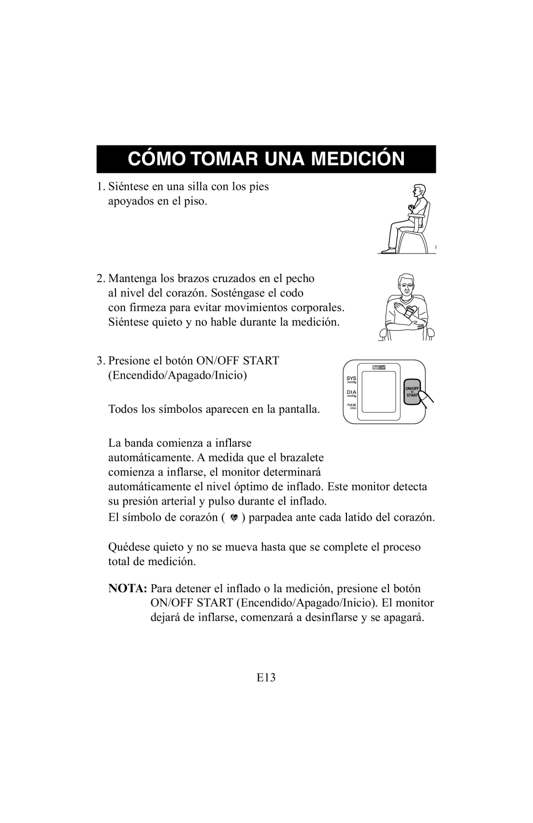 ReliOn 6021REL instruction manual Cómo Tomar UNA Medición 